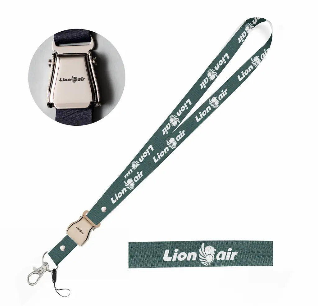 Lion Air seat belt lanyard - dark green