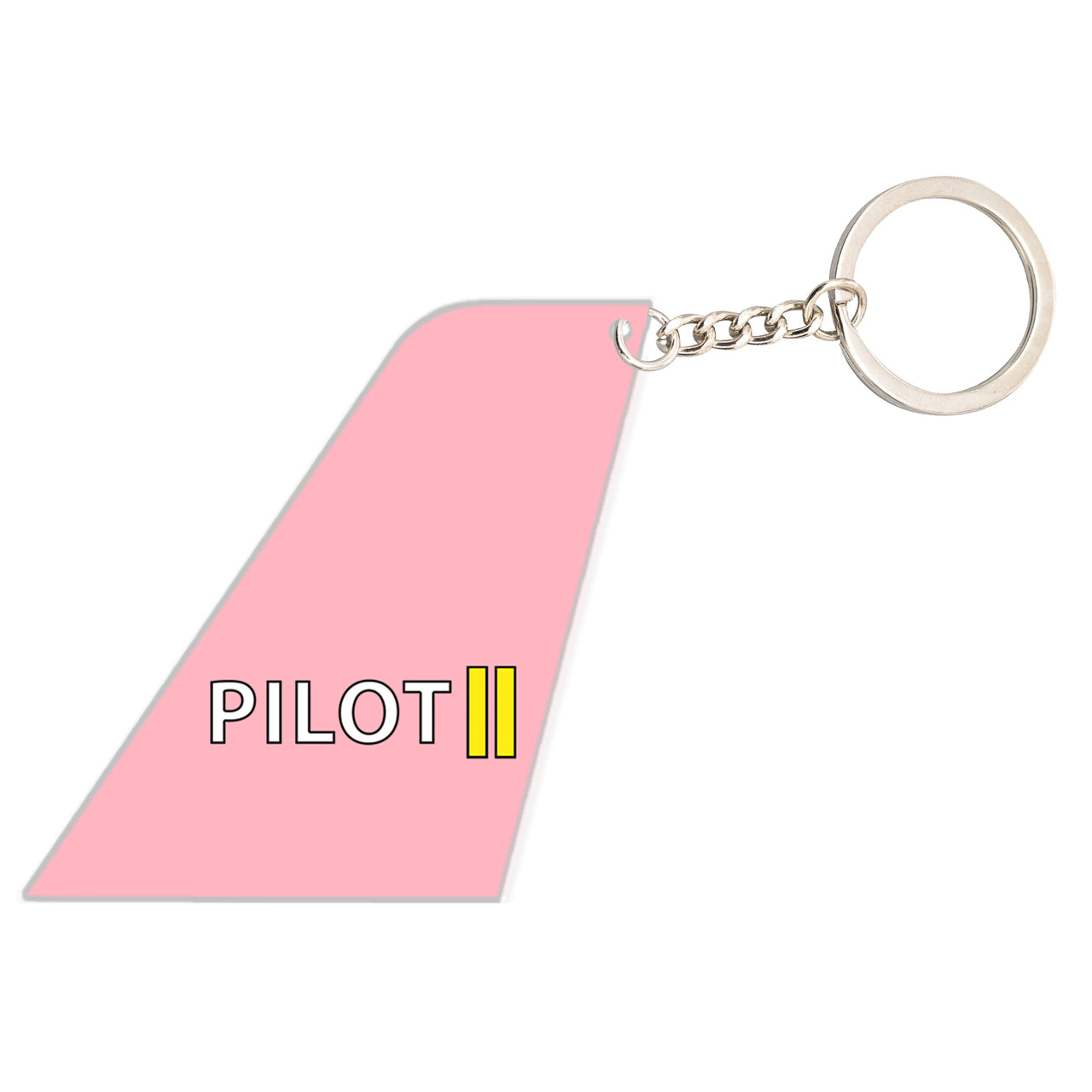Pilot & Stripes (2 Lines) Designed Tail Key Chains