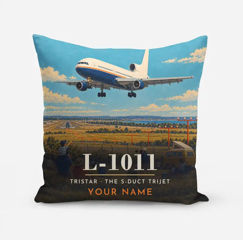 L-1011 TriStar - 3D + Name - Pillow - Full Print