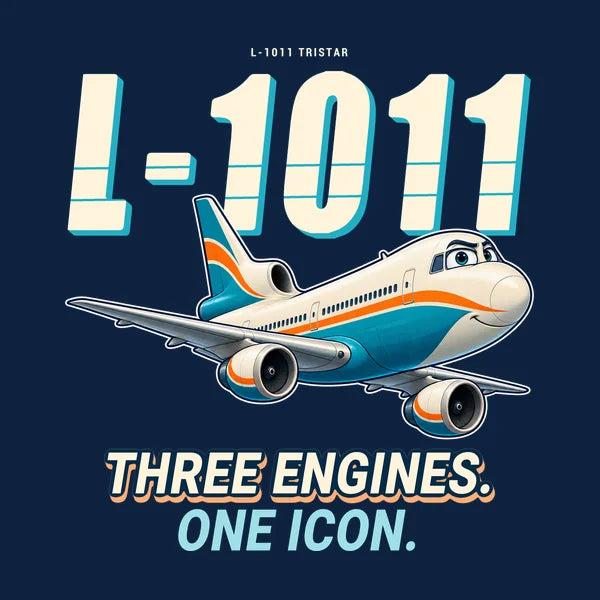 L-1011 TriStar - Cartoon - Card