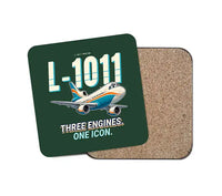 Thumbnail for L-1011 TriStar - Cartoon - Coaster - Dark Green