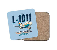 Thumbnail for L-1011 TriStar - Cartoon - Coaster - Light Blue