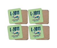 Thumbnail for L-1011 TriStar - Cartoon - Coaster Set - Light Green