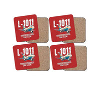 Thumbnail for L-1011 TriStar - Cartoon - Coaster Set - Red