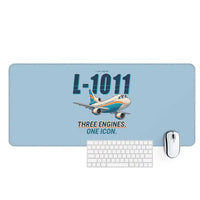Thumbnail for L-1011 TriStar - Cartoon - Desk Mat - Light Blue