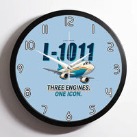 Thumbnail for L-1011 TriStar - Cartoon - Framed - Light Blue