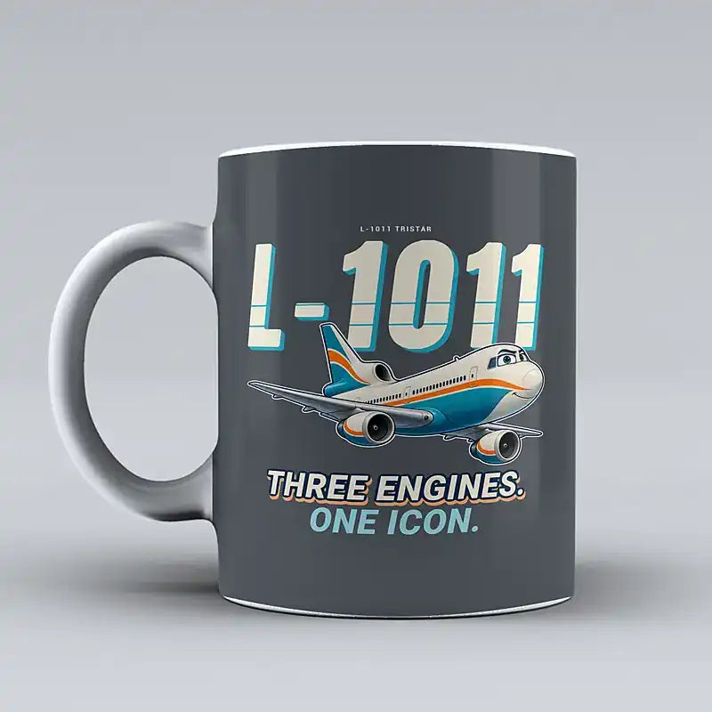 L-1011 TriStar - Cartoon - Mug - Gray