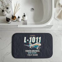 Thumbnail for Lockheed L-1011 TriStar - Cartoon + Name - Bath Mat