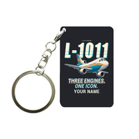 Thumbnail for L-1011 TriStar - Cartoon + Name - Key Chain - Black
