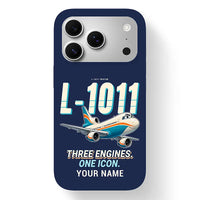 Thumbnail for L-1011 TriStar - Cartoon + Name - MagSafe iPhone 17 Pro - Navy Blue