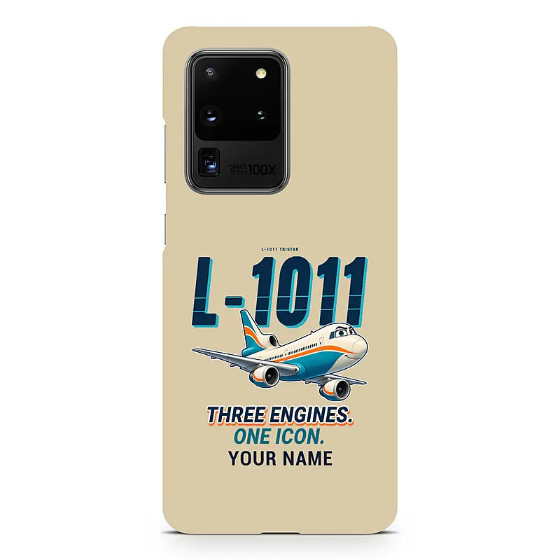 L-1011 TriStar - Cartoon + Name - Samsung Case - Beige
