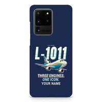Thumbnail for L-1011 TriStar - Cartoon + Name - Samsung Case - Navy Blue