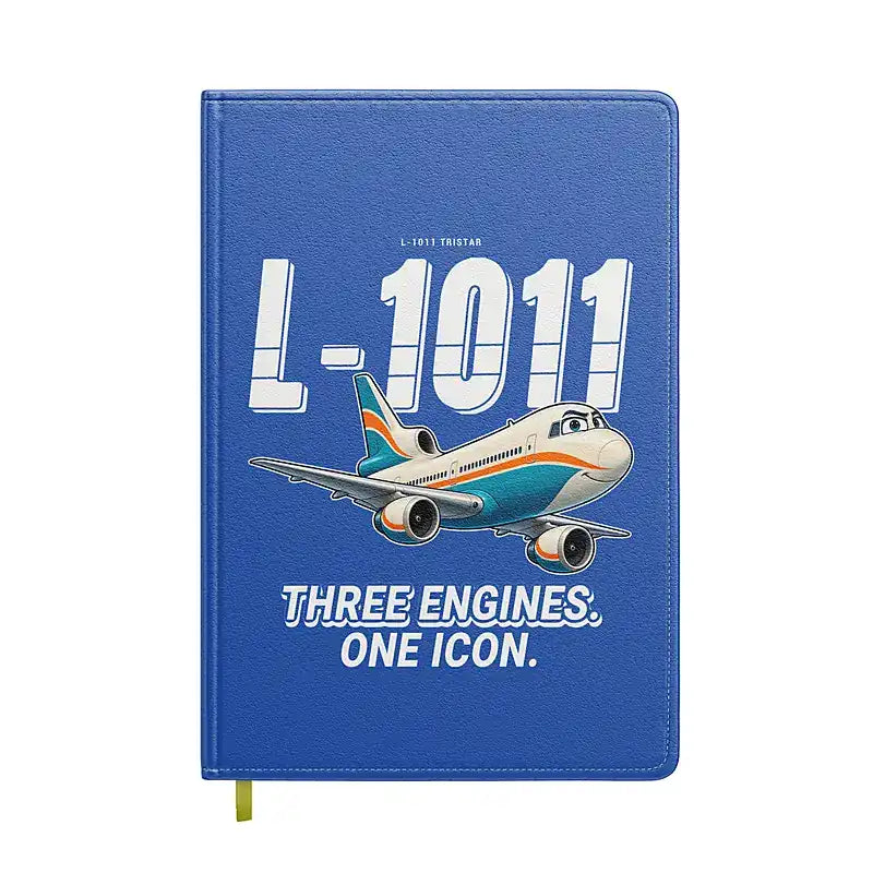 L-1011 TriStar - Cartoon - Notebook - Blue