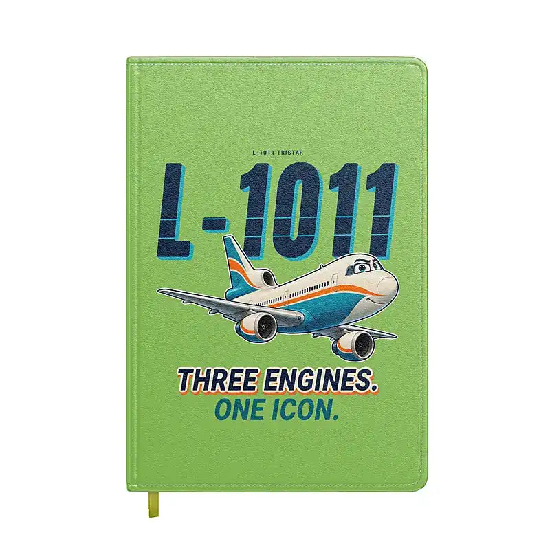 L-1011 TriStar - Cartoon - Notebook - Light Green