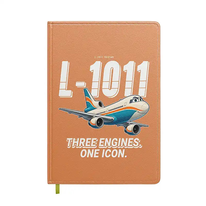 L-1011 TriStar - Cartoon - Notebook - Orange