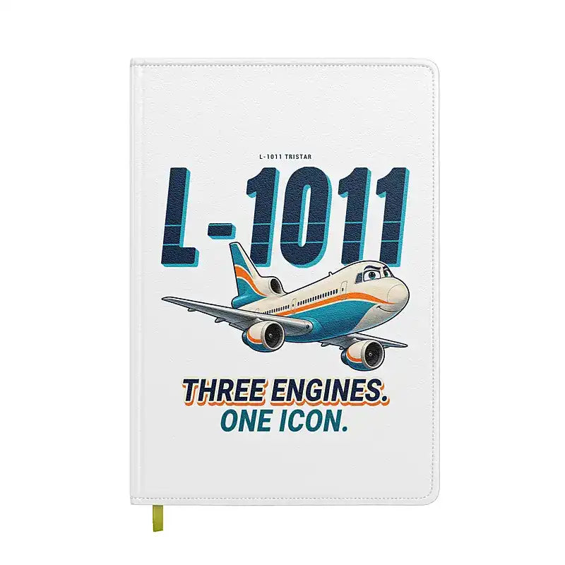 L-1011 TriStar - Cartoon - Notebook - White