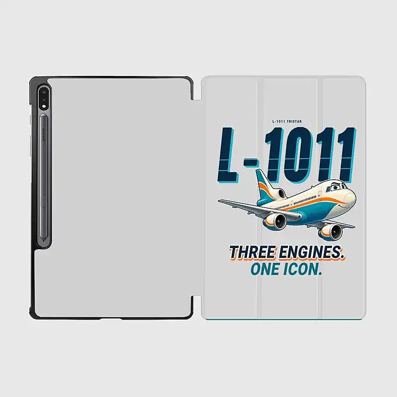 L-1011 TriStar - Cartoon - Samsung Tablet - Light Gray