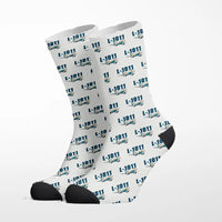 Thumbnail for L-1011 TriStar - Cartoon - Socks - White