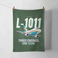 Thumbnail for L-1011 TriStar - Cartoon - Towel - Dark Green