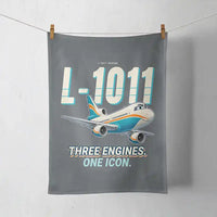 Thumbnail for L-1011 TriStar - Cartoon - Towel - Gray