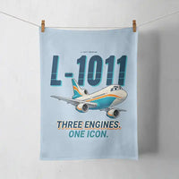 Thumbnail for L-1011 TriStar - Cartoon - Towel - Light Blue