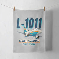 Thumbnail for L-1011 TriStar - Cartoon - Towel - Light Gray