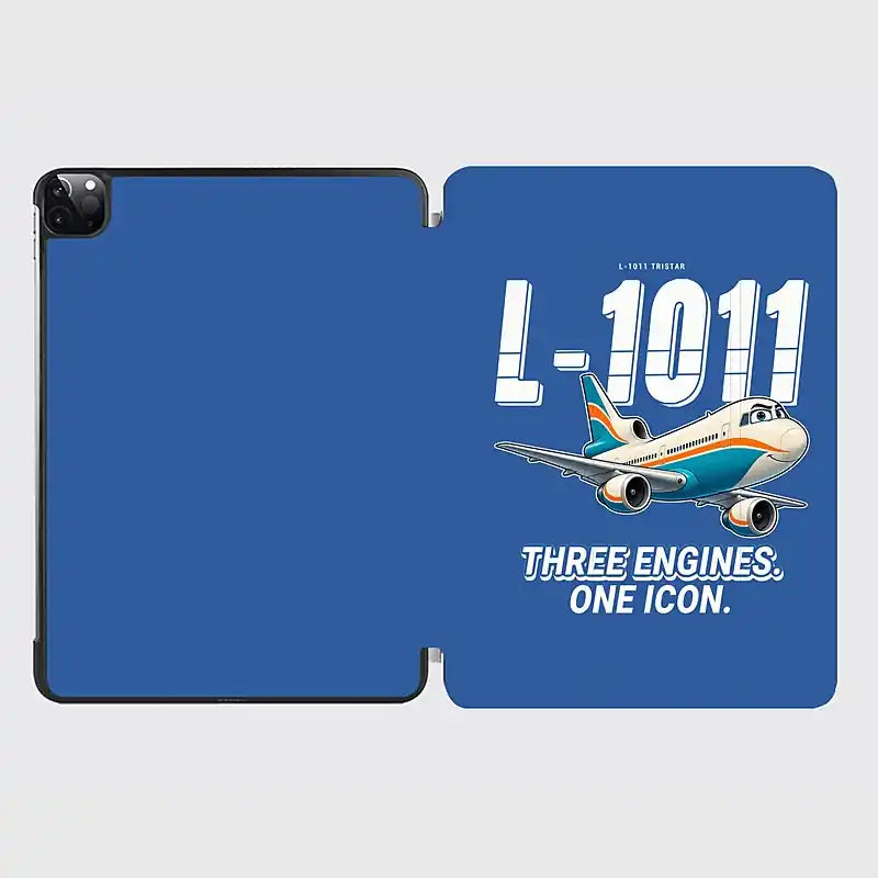 L-1011 TriStar - Cartoon - iPad Case - Blue