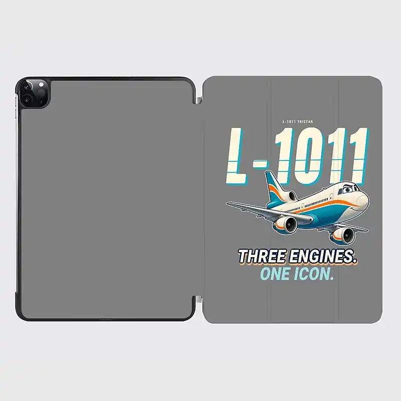 L-1011 TriStar - Cartoon - iPad Case - Gray