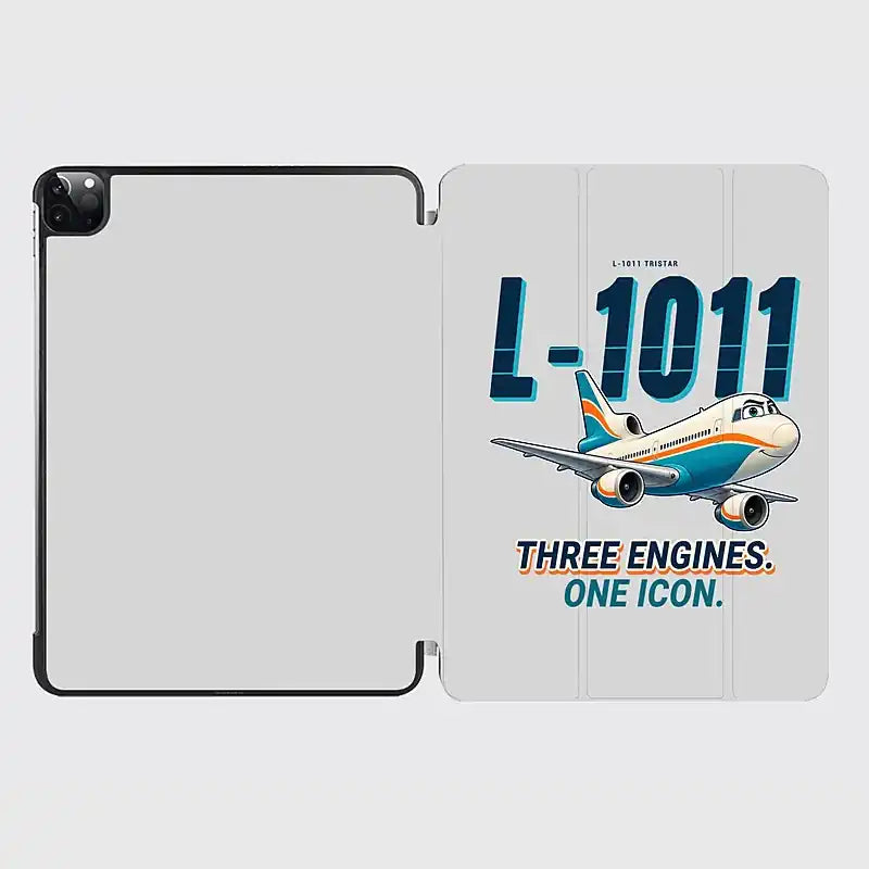 L-1011 TriStar - Cartoon - iPad Case - Light Gray