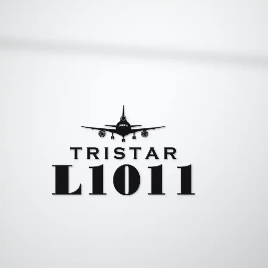 L-1011 TriStar - Heritage Die-Cut - Black - Die-Cut - Close-up