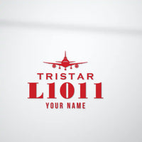 Thumbnail for L-1011 TriStar - Heritage Die-Cut - Red + Name - Die-Cut - Close-up