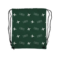 Thumbnail for Lockheed L-1011 TriStar - Drawstring Bag - 3D Pattern - Dark Green