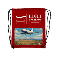 Thumbnail for Lockheed L-1011 TriStar - Drawstring Bag - Classic - Red