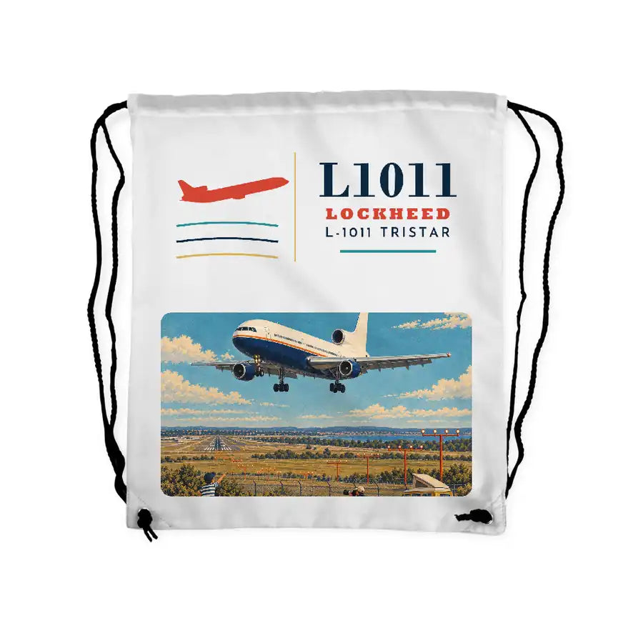 Lockheed L-1011 TriStar - Drawstring Bag - Classic - White