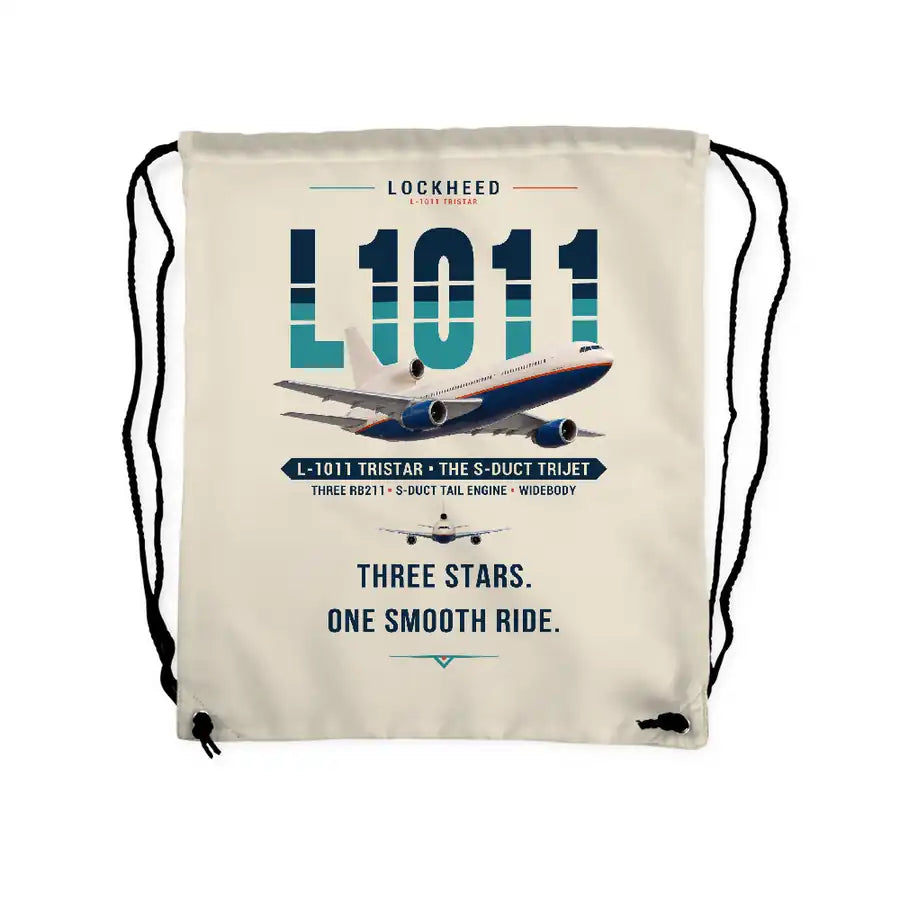 Lockheed L-1011 TriStar - Drawstring Bag - Original - Beige