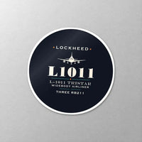 Thumbnail for L-1011 TriStar - Heritage - Circle Sticker - Close-up