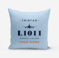 Thumbnail for L-1011 TriStar - Heritage + Name - Pillow - Light Blue