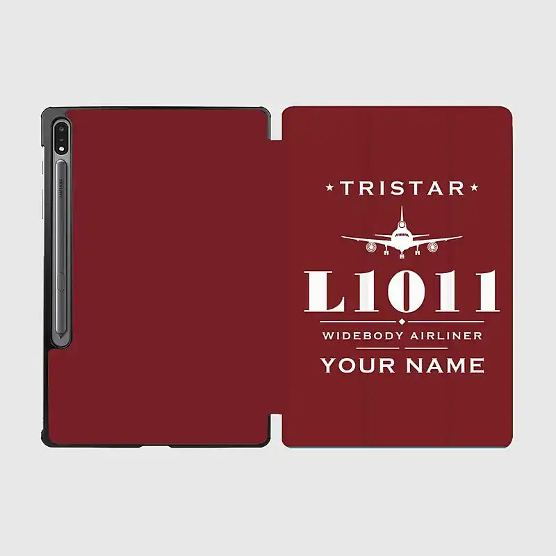 L-1011 TriStar - Heritage + Name - Samsung Tablet - Dark Red