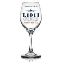 Thumbnail for L-1011 TriStar - Heritage + Name - Wine Glass