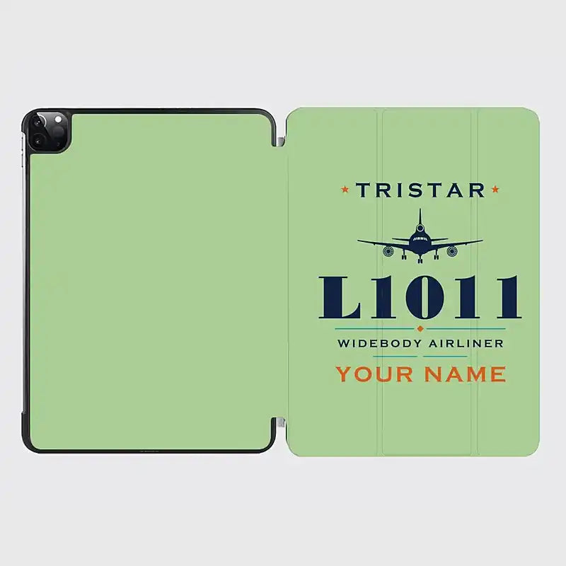 L-1011 TriStar - Heritage + Name - iPad Case - Light Green