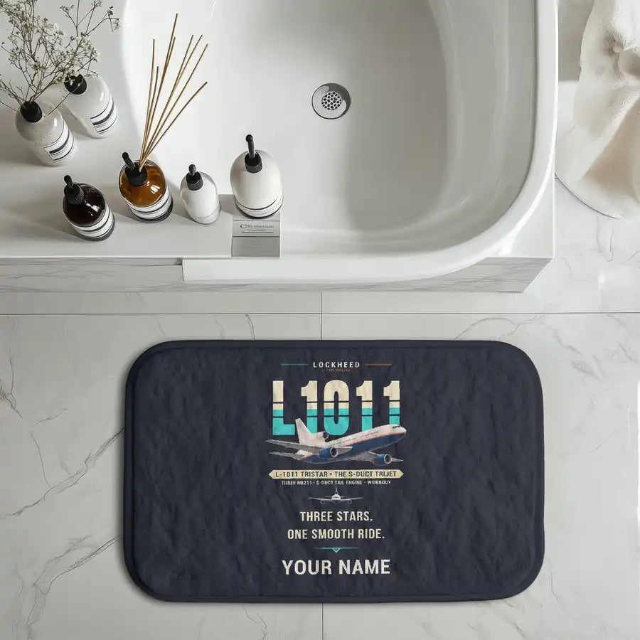 Lockheed L-1011 TriStar - Original + Name - Bath Mat
