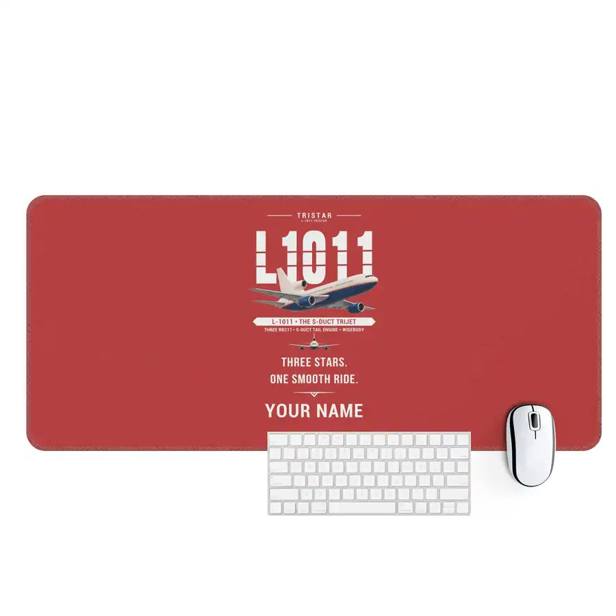 L-1011 TriStar - Original + Name - Desk Mat - Red