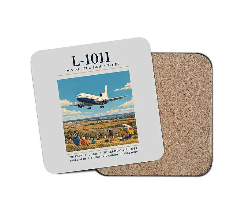 L-1011 TriStar - Poster - Coaster - Light Gray