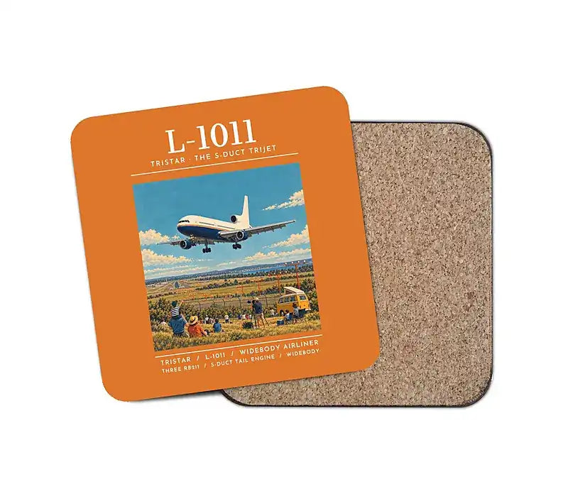 L-1011 TriStar - Poster - Coaster - Orange