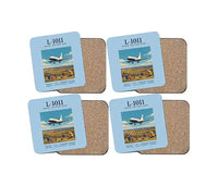 Thumbnail for L-1011 TriStar - Poster - Coaster Set - Light Blue