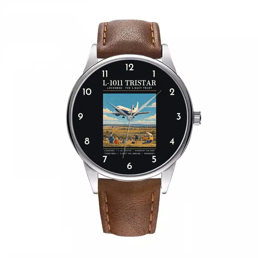 L-1011 TriStar - Poster - Leather Strap - Brown Leather Strap