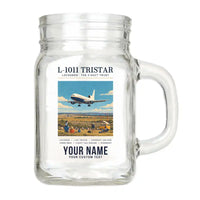 Thumbnail for L-1011 TriStar - Poster + Name - Cocktail Glass (Mason Jar)