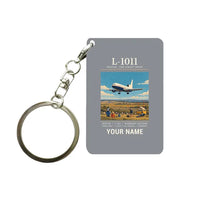 Thumbnail for L-1011 TriStar - Poster + Name - Key Chain - Gray