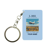 Thumbnail for L-1011 TriStar - Poster + Name - Key Chain - Light Blue