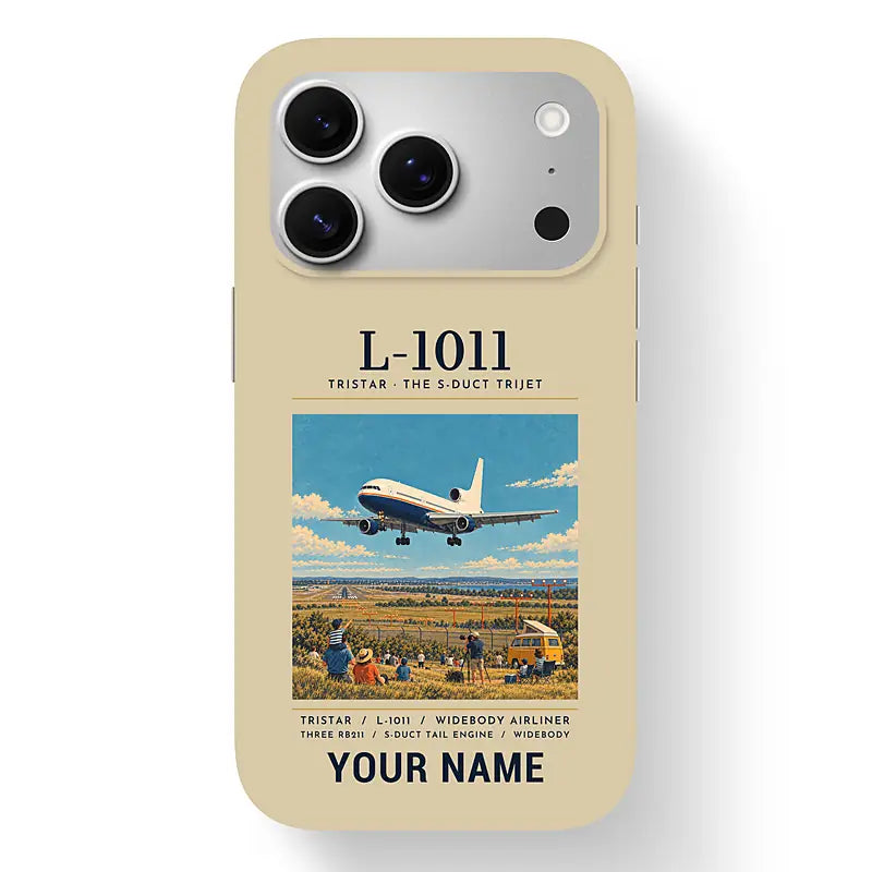 L-1011 TriStar - Poster + Name - MagSafe iPhone 17 Pro - Beige